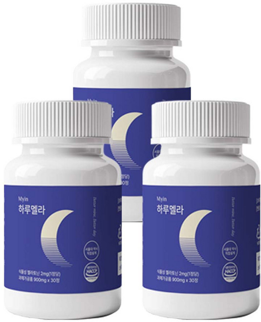 마이인 식물성 멜라토닌 2mg 하루멜라 타트체리 트립토판, 3개, 30정