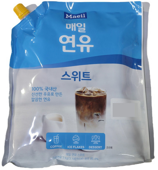 매일 연유 스위트 파우치 1kg, 1개