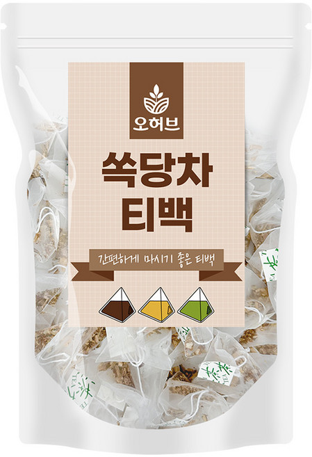 오허브 쏙당차 재료 삼각티백차, 1개, 100개입, 1.5g