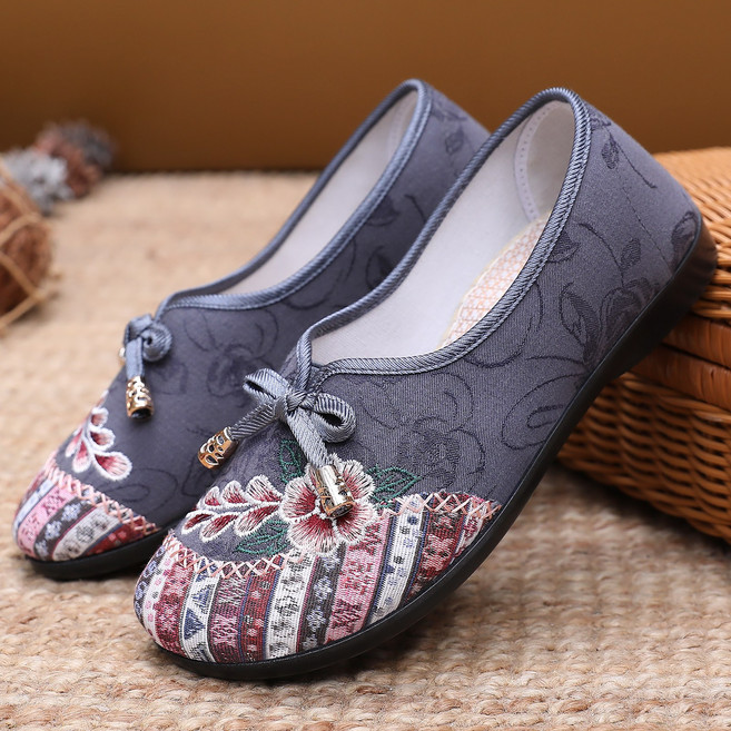 BLTER 엄마 할머니 여름 신발 미끄럼방지 부드러운 캐주얼 통기성 슬립온 발편한 여성 슬립온 초경량 여성 스니커즈 할머니 샌들JLY06