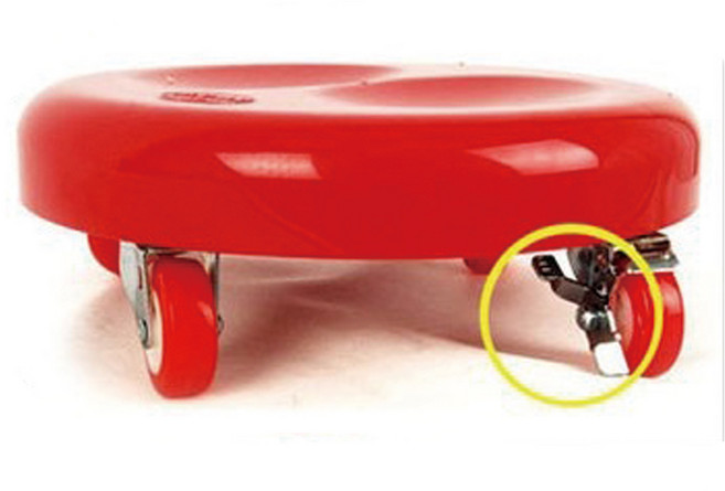 화신실업 바퀴달린 효도의자 높낮이+브레이크 이동식 청소의자 좌식 무빙 청소도구, 1개