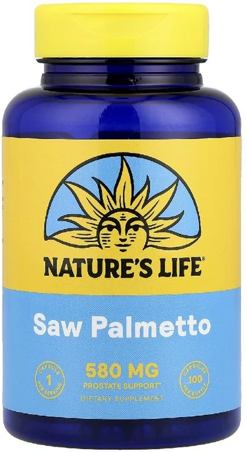 네이처스라이프 쏘팔메토 580mg Saw Palmetto 소팔메토 베리 추출 캡슐 100정, 1개 - 쿠팡