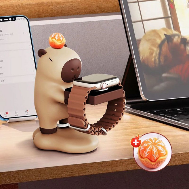 카피바라 실리콘 스마트워치 충전거치대 스마트워치 충전독 거치대, 1개, 갤럭시 호환 × 1개