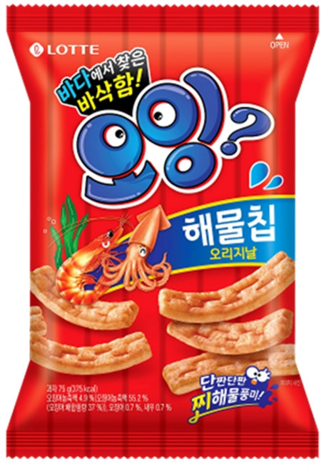 롯데제과 오잉, 75g, 12개