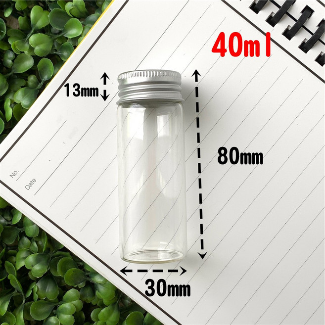 鋁蓋玻璃瓶/規格齊全/萬用分裝瓶(可裝食物 高溫殺菌), 1個, 40ml【1個】, 40ml