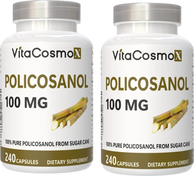 VitaCosmoX 폴리코사놀 100mg 천연 사탕수수 추출 200정, 2개, 240정 - 쿠팡