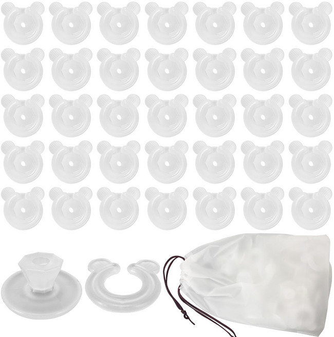 이불고정용 클립 안정 이불밀림방지 똑딱이 곰돌이 모양 이불고정 버클 36개 (얇은 이불에 적용)