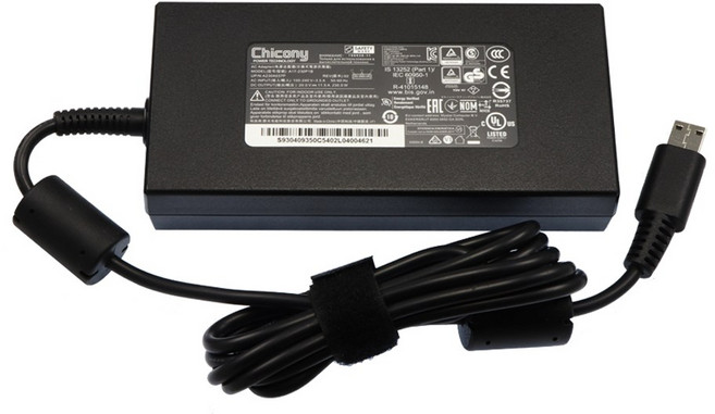 MSI정품 20V 11.5A 230W 네모팁 A17-230P1B 어댑터 GP66 Leopard 10UH GE66 Raider 10SF 충전기, 어댑터+케이블, 1개