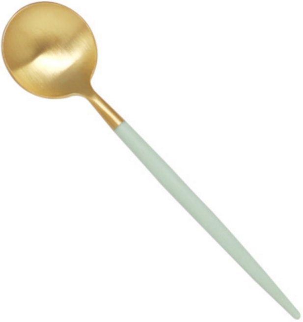 큐티폴 고아 골드 디저트 스푼, 1개, 세라돈