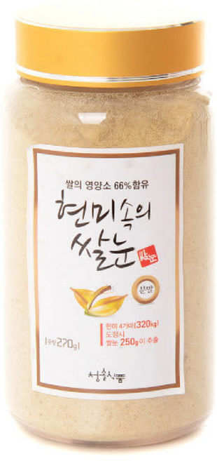 현미속의 쌀눈/현미/미강/이유식/분말/가루/백미 현미속의 쌀눈, 1개, 270g