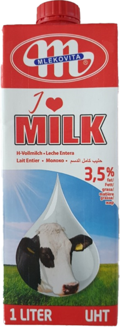 ZaZa 아이러브밀크 폴란드 멸균 우유, 1L, 24개