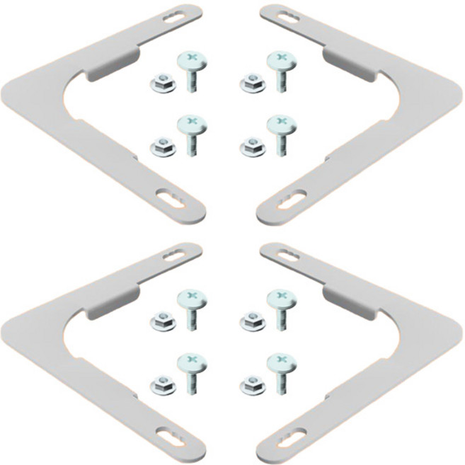 스피드랙 전용 L형 플레이트 부품 4개입, 1세트, 화이트
