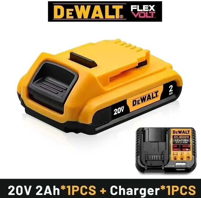 20V 전동 공구 DCB606 DCB205 DCB206 DCBGeneDCB609 DCB200 MAX20V 60V 6000mAH 9000mAh 충전식 배터리, 2AH X1 charger X1, 1개