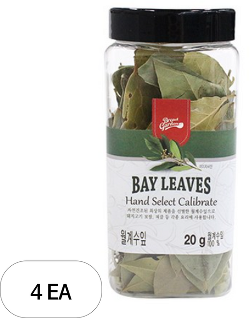 브레드가든 월계수잎, 20g, 4개