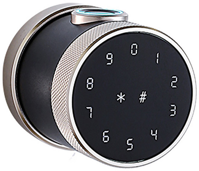 昌運 DJS-SK16 智慧電子鎖 紳士黑 指紋 密碼 鑰匙 藍牙 感應開鎖 USB供電 100指紋容量, 一個, DIY自行安裝