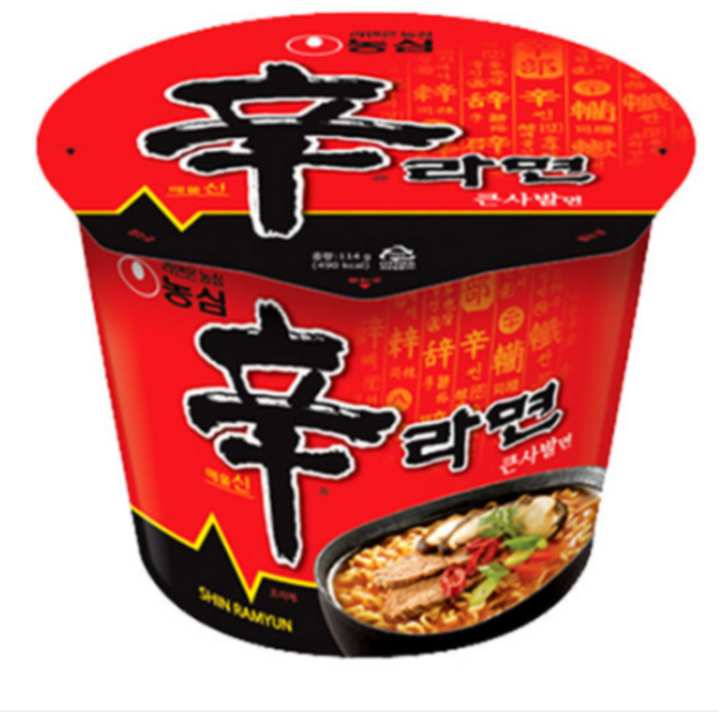 농심 신라면 큰사발 114g, 96개