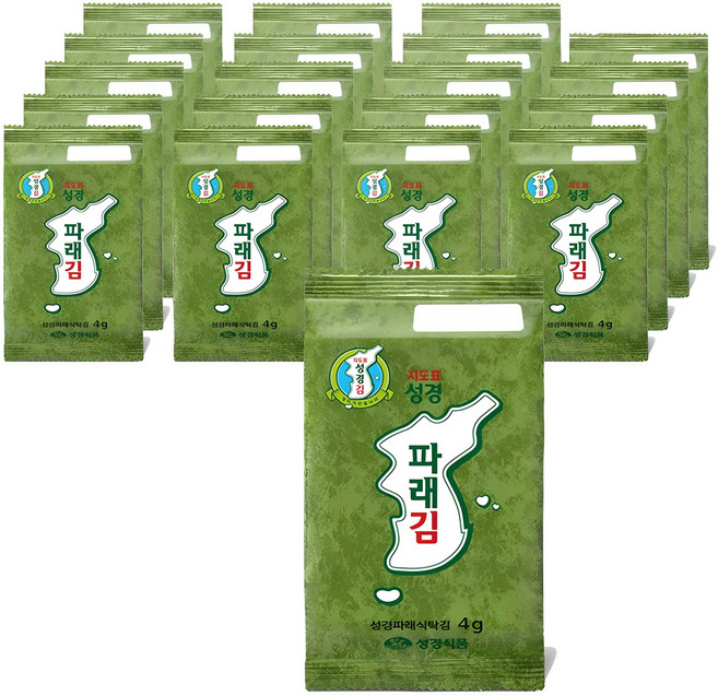 지도표 성경파래식탁김, 4g, 20개