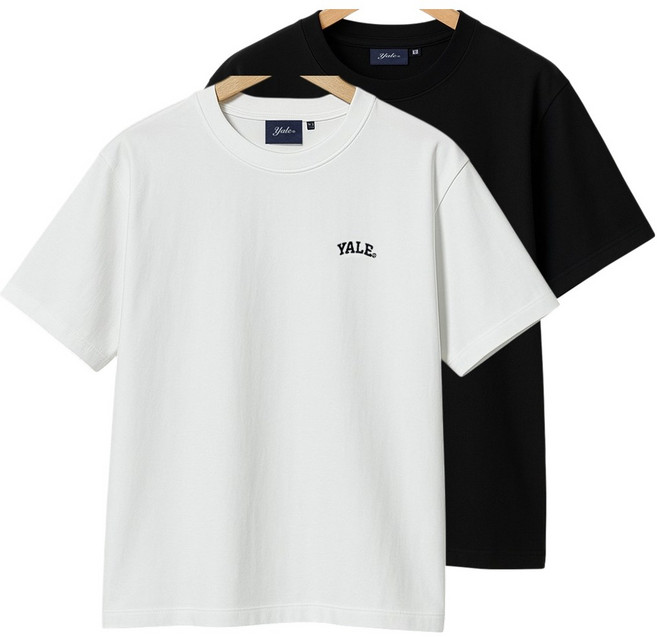 예일 텐다가공 스몰로고 반팔티 - 남녀공용