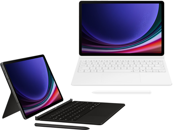 삼성 갤럭시 탭 S10 FE S9 S9 FE 호환 키보드 북커버 with AI 키 EF-DX725UBKGKR, 블랙 EF-DX725UBKGKR, 1개