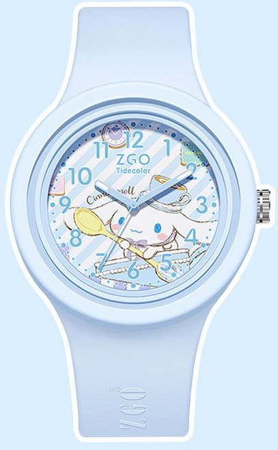 산리오 시나모롤 원형 손목시계(블루) ykm*4516Ac