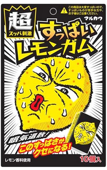 마루카와 제과 신 레몬 껌 10개X10봉, 1개, 1g