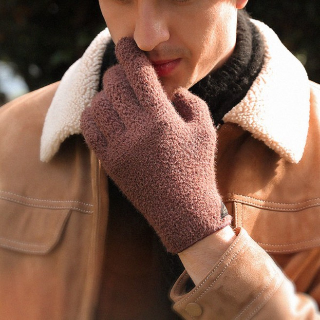 쇼미코리아 남성 겨울장갑 남자 니트 울 면 스마트폰 방한 장갑