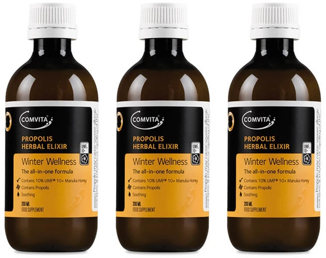 (3개묶음) 콤비타 프로폴리스 허벌 엘릭서 200ml 뉴질랜드 마누카꿀, 3개 - 쿠팡