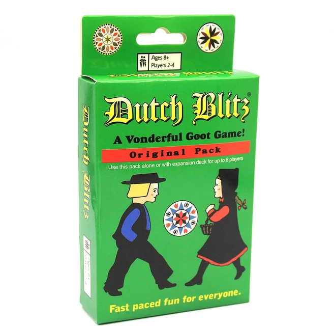 Dutch Blitz 오리지널 및 확장 팩 세트 카드 게임 가족 장난감 선물, 01 라이트 그레이