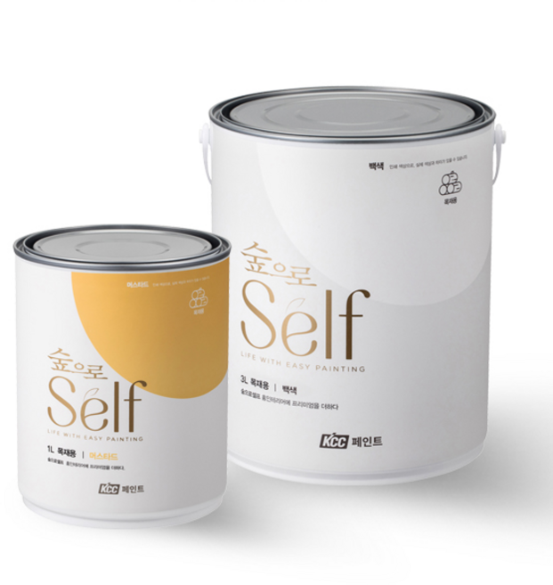 KCC 숲으로셀프 목재용 0.9L 에그쉘 나무방문 가구페인트, 연두1, 900ml, 1개