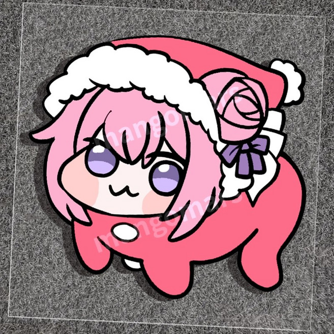 승리의 여신: 니케 도로롱 방수 스티커 노트북 핸드폰 자동차 다양한 곳 부착 가능 데코 장식 DIY 꾸미기 스티커, B 미니사이즈 (약 4.51cm)