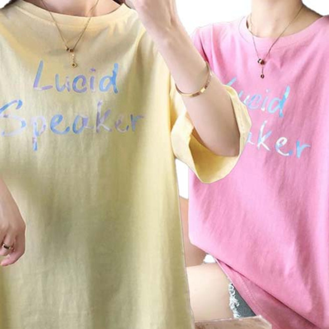 로지 네온컬러 여성반팔티셔츠