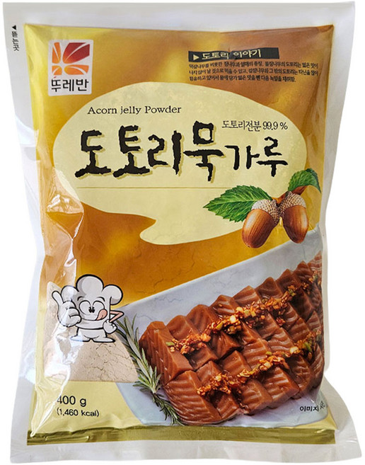 뚜레반 도토리묵가루 400g 도토리 전분 분말 묵 가루, 1개