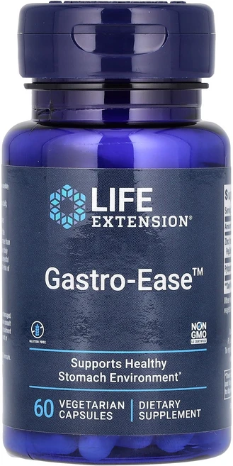 행복하고 건강하게 Life Extension Gastro-Ease 베지 캡슐 60정 백년회로하세요, LifeExtensionGastroEase베지캡슐60정, 1개 - 쿠팡