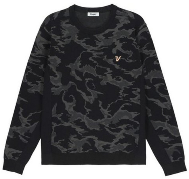 [백화점정품] 볼빅 골프 티셔츠 LAB 남성 패턴 라운드 풀오버 VMKTQ151BK 웨어