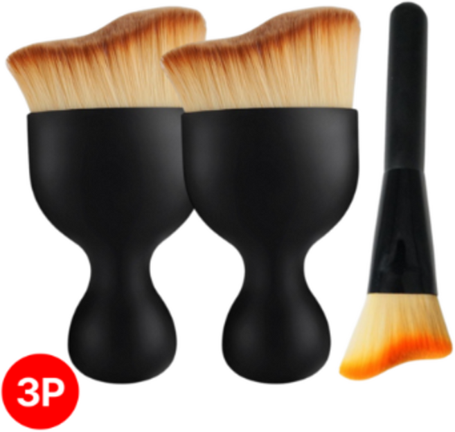 쓱싹 모니터 키보드 실내 자동차 초미세 브러쉬, 3개, 혼합색상