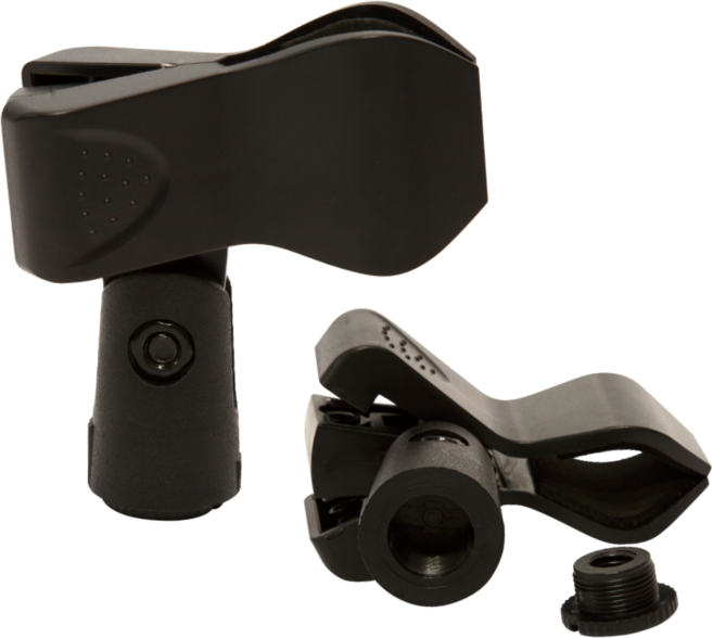 K&POP B-29 튼튼한 마이크 집게 홀더 마이크거치 유선 무선 5/8 3/8 호환가능, 블랙