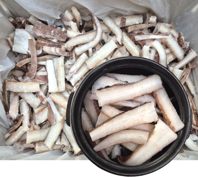 대왕오징어 냉동 손질 국내가공 오징어채 업소용, 1박스, 귀채 4kg