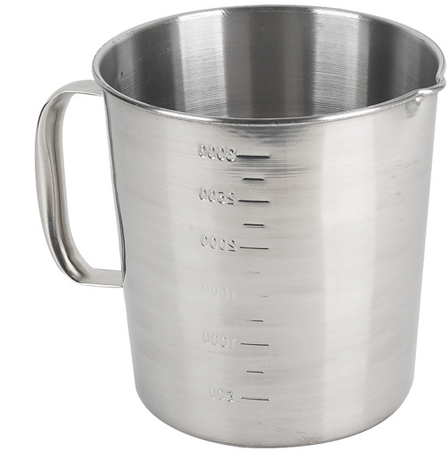 국산 스텐 계량컵, 1개, 2L, 실버