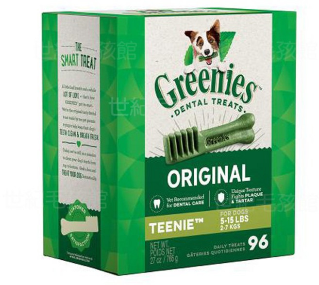 Greenies 健綠潔牙骨 迷你犬/小型犬/中型犬, 1個, 迷你2-7kg/96支/單盒, 765g, 迷你2-7kg/96支