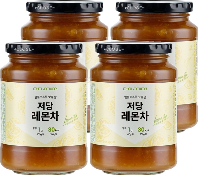 초록원 알룰로스 저당 레몬차, 530g, 1개입, 4개
