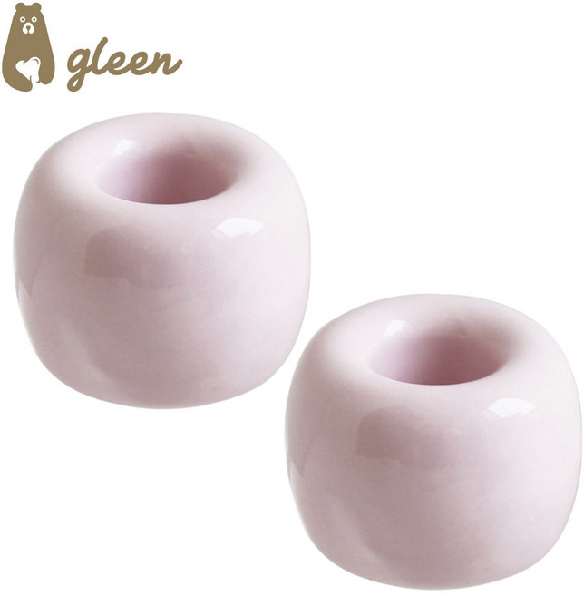 gleen 글린 세라믹 칫솔꽂이 볼펜꽂이, 2개, 칫솔꽂이-타로퍼플