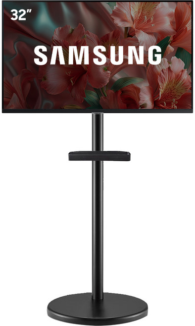 삼성 스마트 TV 32인치 M5 S32DM500E 무빙스타일 블랙에디션 이동식 거치대, 블랙패키지
