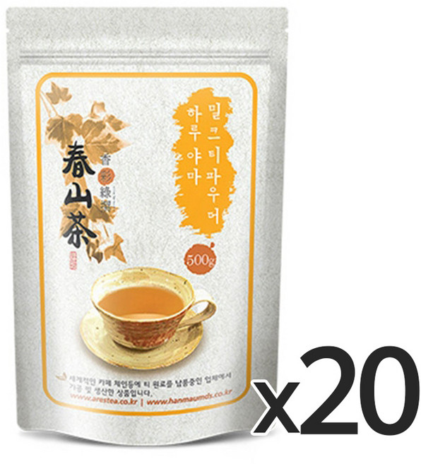 하루야마 밀크티 파우더 500g 20개, 20개입