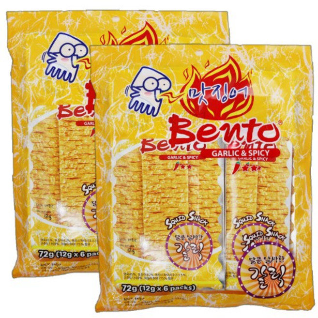 벤토 맛징어 갈릭앤스파이시 12g x 6p, 2개