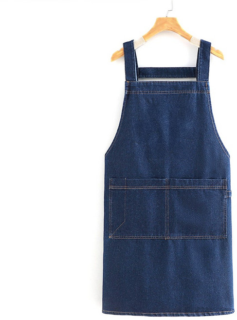스위트 워싱 데님 앞치마, 1개, 04.무지 진청