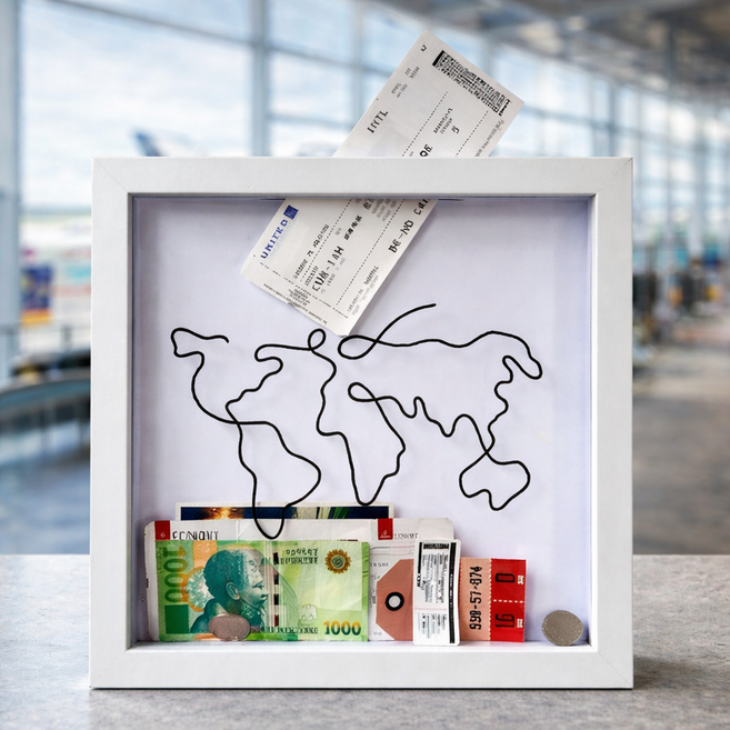 유즈오 티켓보관함 여행티켓보관함 티켓 수집 액자, 1개, 화이트