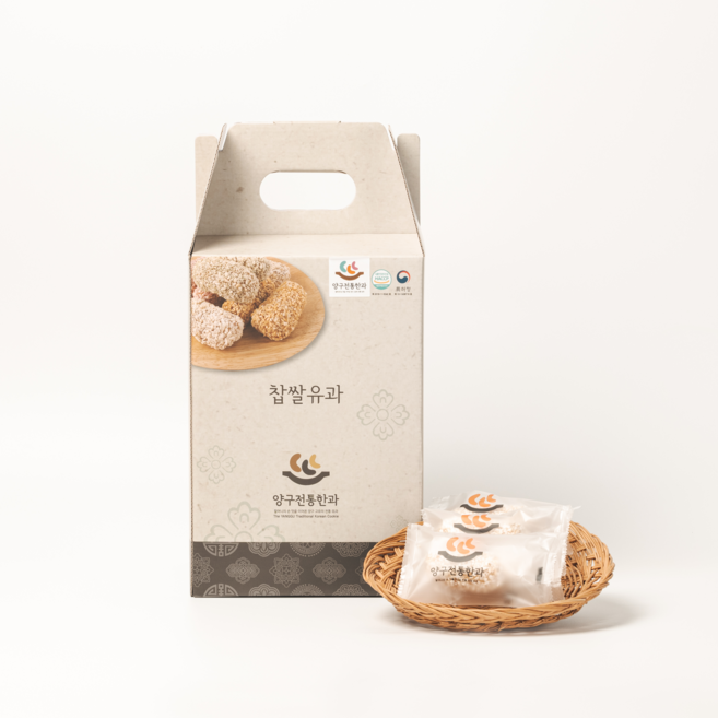 양구전통한과 실속형 유과 450g 고급 수제 전통 한과