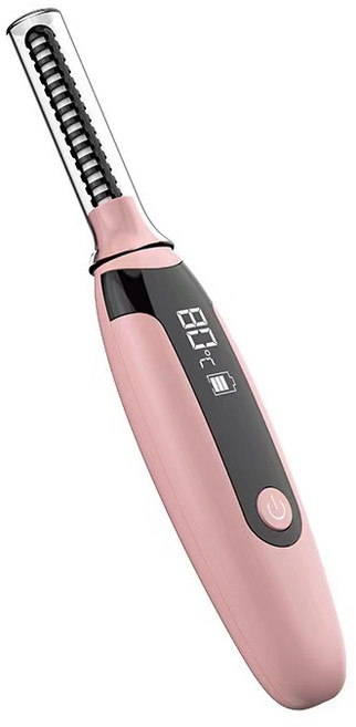 Lebuygo 스마트 온도 제어 실리콘 속눈썹 고데기, 핑크색