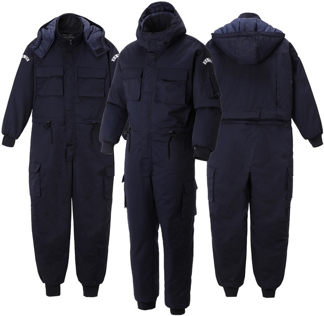 겨울 스즈끼웨어 방한복 우주복 정비복 작업복 KSS9027, 네이비, 1개