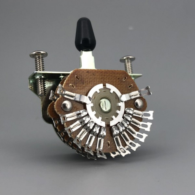 Oak Grigsby 스트랫 및 텔레 기타 액세서리용 슈퍼 메가 셀렉터 스위치 4 극 더블 웨이퍼 5 방향, 1개